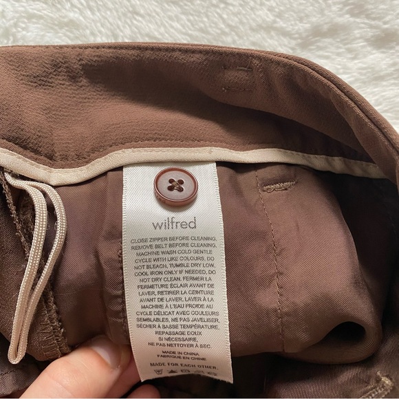 WILFRED | Brown front tie dress pants - Picture 11 of 14